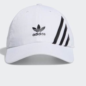 NWT SS Relaxed Fit Adjustable Adidas White Hat